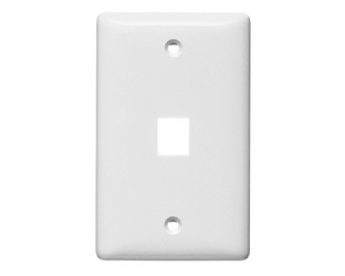 HUBBELL PREMISE WIRING  NSP11W               1-PORT FLUSH MT UNLOADED   SINGLE GANG NET SELECT    WHITE