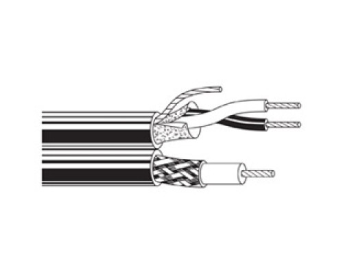 BELDEN BAV  9265 0101000               Composite - ENG, EFP and CCTV Cable 1 SH PR22 AWG,1 75 OHM Coax Black