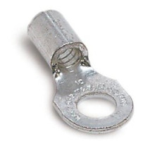 THOMAS & BETTS  B72M               Non-Insulated Ring Terminal, Length 0.93in, Width 0.50in, Bolt Hole 5/16in, Wire Range #18-#14 AWG, Copper, Tin Plated, On Mylar Tape, 1,000 Pack