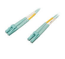 TRIPP LITE N820-03M-OM4        10Gb/100Gb Duplex Multimode 50/125 OM4 LSZH Fiber Patch Cable LC/LC - Aqua, 3M 10-ft.