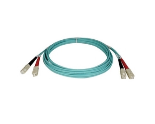 TRIPP LITE N806-03M        10Gb Duplex Multimode 50/125 OM3 LSZH Fiber Patch Cable SC/SC - Aqua, 3M 10-ft.