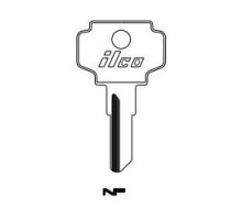 KABA ILCO CORP  K1122C NP A13               Cylinder Lock Key Blank, Brass, Nickel Plated, 13 Price Group, For Bargman
