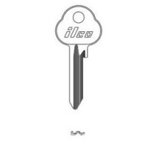 KABA ILCO CORP  V61A NP A12               Vehicle Key Blank, Brass, Nickel Plated, 12 Price Group, For Volvo