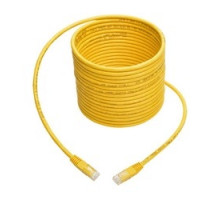 TRIPP LITE N200-020-YW        Premium Cat5/5e/6 Gigabit Molded Patch Cable, 24 AWG, 550 MHz/1 Gbps RJ45 M/M , Yellow, 20 ft.