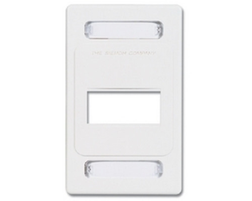 SIEMON COMPANY  MX-FP-S-03-02               Faceplate, Single Gang, 3 Openings, MX, White