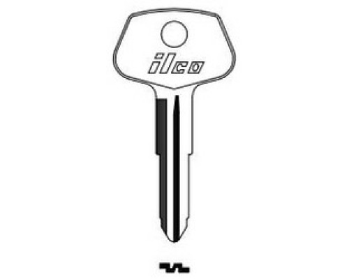 KABA ILCO CORP  TR28 NP A04  X37              Vehicle Key Blank, Brass, Nickel Plated, 4 Price Group, For Toyota
