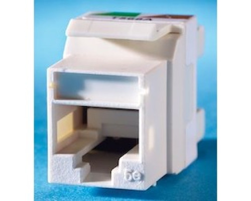 ORTRONICS  KS5EA-42               Category 5e Keystone jack, 8-position, 180 degree exit, icon compatible, T568A/B wiring, Red. Package of 1.