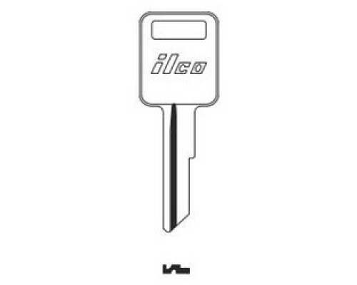 KABA ILCO CORP  1584 NP A08  AA00817252              Vehicle Key Blank, Brass, Nickel Plated, 8 Price Group, For Ford International Freightliner