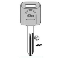KABA ILCO CORP  NI01T NS  IAX00001513              Vehicle Key Blank, Transponder Key, Natural Nickel Silver, For Nissan