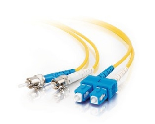 QUIKTRON  810-247-003               Fiber Optic Jumper Cable, Duplex, ST/SC, Single-Mode, OS2, 9 Micrometer Fiber, 1 Meter Length