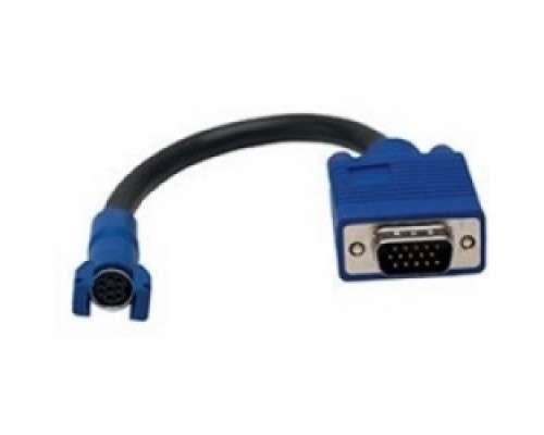 HUBBELL PREMISE WIRING  15MP6P1               Audio/Video Connector, D-Sub, 15-Pin, Male 8-Pin to Female, 8