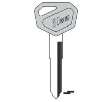 KABA ILCO CORP  KW15B-P NP A13               Vehicle Key Blank, Natural Brass, 13 Price Group, For Kawasaki Motorcycle