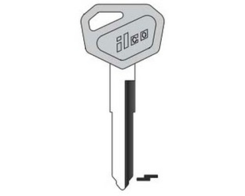 KABA ILCO CORP  KW15B-P NP A13               Vehicle Key Blank, Natural Brass, 13 Price Group, For Kawasaki Motorcycle