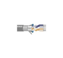 BELDEN  8102 0601000               Multi-Conductor - Low Capacitance Computer Cable for EIA RS-232/422 2-Pair 24 AWG FHDPE SH PVC Chrome