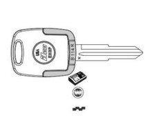 KABA ILCO CORP  EK3P-B114R NP A62  AX00004830              Vehicle Key, W, Electronic, Cloning Tool, Brass, Nickel Plated, 62 Price Group, For Saturn VUE