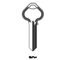 KABA ILCO CORP  6D1R-NS NS A31  IAR45959003              Key Blank, Look-Alike, 6-Pin, Natural Nickel Silver, 6 Price Group, For Russwin