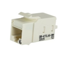 ORTRONICS  KT2J6-88               Category 6 Keystone Jack, Lacing Cap Termination, White