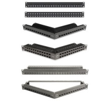 SIEMON COMPANY  Z-PNL-U48E               Copper, Patch Panel, ZMAX, Empty, UTP, 48 Openings, Flat, 1U, Black, Fixed Wire Manager