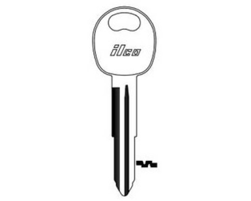 KABA ILCO CORP  HY12 NP A05  X232              Vehicle Key Blank, Brass, Nickel Plated, 5 Price Group, For Hyundai