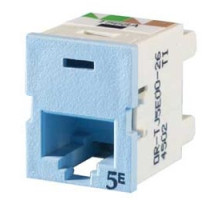 ORTRONICS  TJ5E00-26               Clarity 5E TracJack, T568A/B, 180 degree, lt blue