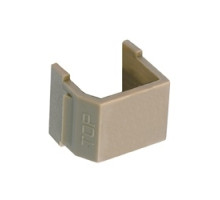 HUBBELL PREMISE WIRING  SFB10               Audio Video connector, blank module, office white, 10 per bag