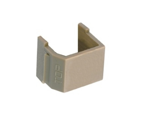 HUBBELL PREMISE WIRING  SFB10               Audio Video connector, blank module, office white, 10 per bag