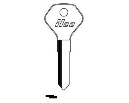 KABA ILCO CORP  X90 NP A13               Vehicle Key Blank, Brass, Nickel Plated, 13 Price Group, For Kawasaki