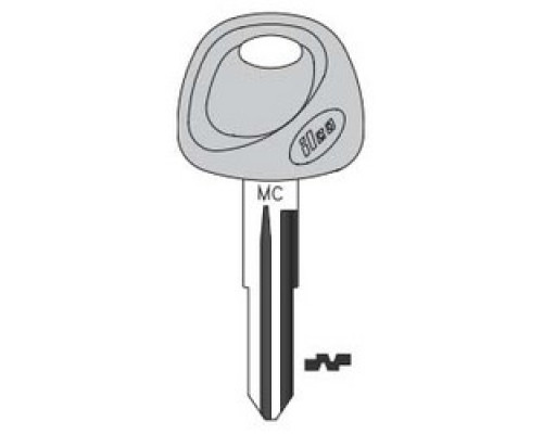 KABA ILCO CORP  HY16-P NP A11  AJ00000822              Vehicle Key Blank, Plastic Head, Natural Brass, 11 Price Group, For Hyundai