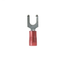PANDUIT  PN18-10FF-C               Flanged Fork Terminal, nylon insulated, 22 - 16 AWG, #10 stud size, standard package.