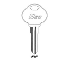 KABA ILCO CORP  1581H NP A04  AL01588012              Vehicle Key Blank, Brass, Nickel Plated, 4 Price Group, For The Club