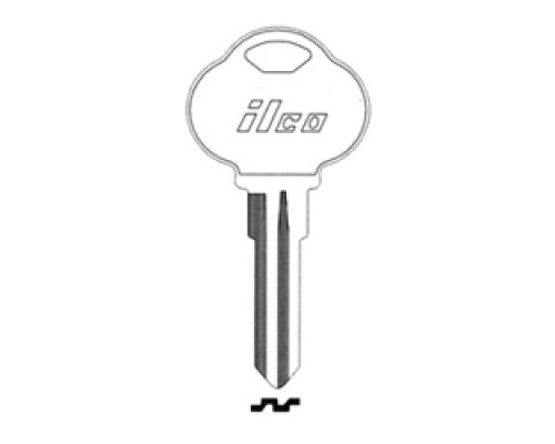 KABA ILCO CORP  1581H NP A04  AL01588012              Vehicle Key Blank, Brass, Nickel Plated, 4 Price Group, For The Club