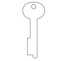 KABA ILCO CORP  MN1 NS A93               Safe Deposit Key Blank, 0.435