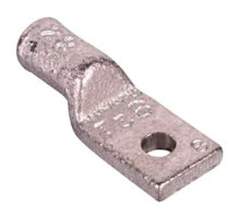 THOMAS & BETTS  5310806               Copper One-Hole Lug, Heavy-Duty, Standard Barrel, Blind End, Max 35kV, Wire Size #1 AWG, 3/8 in Bolt Size, Tin Plated, Die Code 45, Black