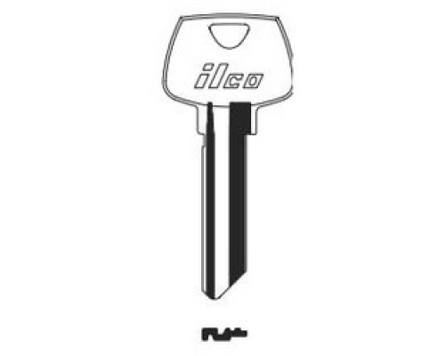 KABA ILCO CORP  L1010N NP A14  IAA54808002              Cylinder Lock Key Blank, 6-Pin, Brass, Nickel Plated, 14 Price Group, For Sargent