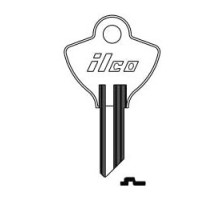 KABA ILCO CORP  R1096EN NP A04  EL21              Cylinder Lock Key Blank, Brass, Nickel Plated, 4 Price Group, For Elgin