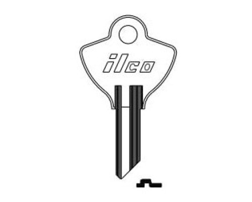 KABA ILCO CORP  R1096EN NP A04  EL21              Cylinder Lock Key Blank, Brass, Nickel Plated, 4 Price Group, For Elgin