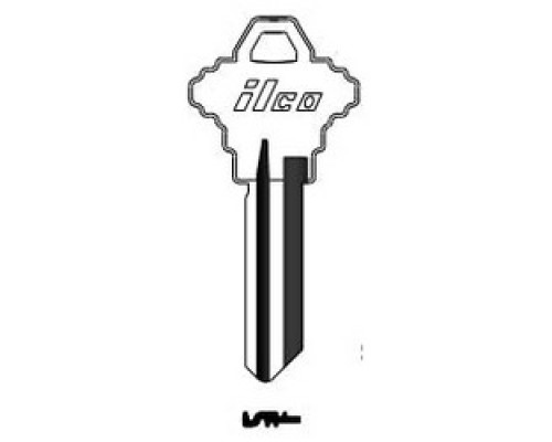 KABA ILCO CORP  SC1347 NS A55  AA44253242              Cylinder Lock Key Blank, 6-Pin, Natural Nickel Silver, 15 Price Group, For Schlage