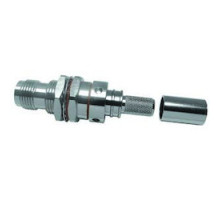 TIMES MICROWAVE EZ-300-TF-BH-X 3190-8018       TNC-FEMALE JACK BULKHEAD CRIMP CONNECTOR NON-SOLDER PIN NO BRAID TRIM