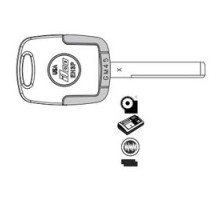 KABA ILCO CORP  EK3P-GM45 NS A92  AX00004840              Vehicle Key, X, Electronic, Cloning Tool, Special Key Machine, Brass, Nickel Plated, 62 Price Group, For General Motors