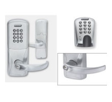 SCHLAGE ALLEGION BRAND  AD200CY70MGKSPA626-P6-C123-RH 4B 13247 10025 134        Electronic Door Lock, Cylindrical Chassis, Magnetic Strip, Keypad, Right Hand, Sparta Lever, C123 Keyway, Satin Chrome, For Class/Storeroom
