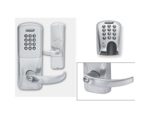 SCHLAGE ALLEGION BRAND  AD200CY70MGKSPA626-P6-C123-RH 4B 13247 10025 134        Electronic Door Lock, Cylindrical Chassis, Magnetic Strip, Keypad, Right Hand, Sparta Lever, C123 Keyway, Satin Chrome, For Class/Storeroom