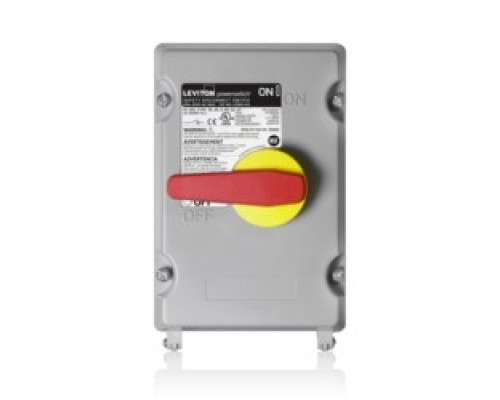 LEVITON  LDS60-AX               60 Amp Non, Fused PowerSwitch Stainless Steel Disconnect Switch, 600 Volt, Non, Metallic Enclosure