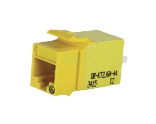 ORTRONICS  KT2J6A-44               Category 6A Keystone Jack, Lacing Cap Termination, Yellow