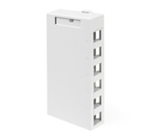 LEVITON  41089-6WP               QuickPort Surface Mount Housing, 6-Port, White