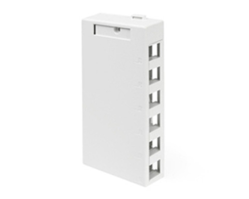 LEVITON  41089-6WP               QuickPort Surface Mount Housing, 6-Port, White
