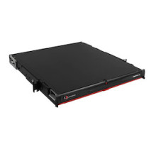 SIEMON COMPANY  LVE-1U-MD-P01A               Fiber, Enclosure, LightVerse Pro, Rack Mount, 1U, Sliding Access, 4 Openings, Black
