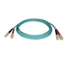 TRIPP LITE N806-01M        10Gb Duplex Multimode 50/125 OM3 LSZH Fiber Patch Cable SC/SC - Aqua, 1M 3-ft.