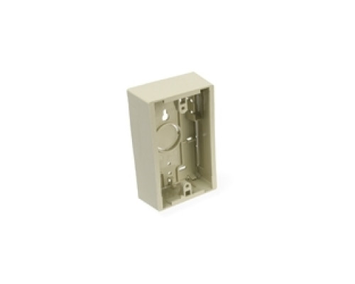 LEVITON  42777-1IB               Surface Mount Backbox, Single Gang, Ivory, 1.45