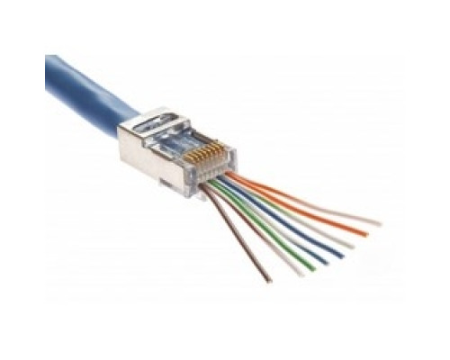 PLATINUM TOOLS INC  105020               Modular Plug For Cat5e And CAT6, Shielded, Internal Ground