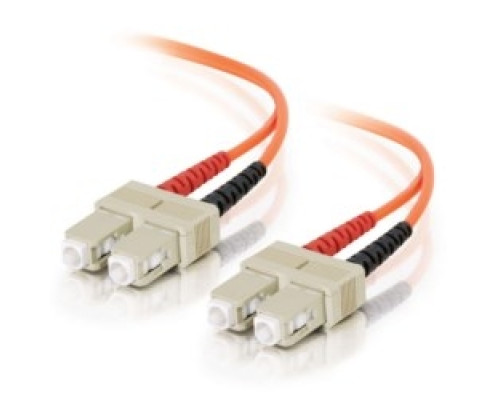 QUIKTRON  810-332-009               Fiber Optic Jumper Cable, Duplex, SC/SC, Multimode, OM3/OM4, 62.5/125 Micrometer Fiber, 3 Meter Length